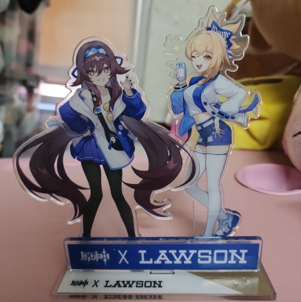 Hu Tao x Yomiya Lawson Acrylic Stand/Standee Genshin Impact